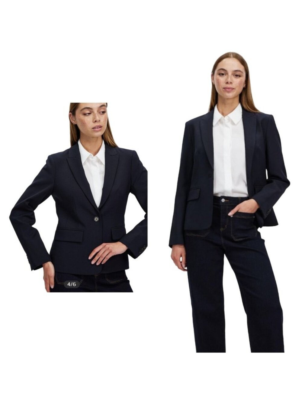 David Lawrence Stevie Blazer Black Single Button Lined Size 12